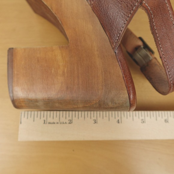 Bed Stu Sandals Fontella Slingback Platform Heels - Picture 15 of 16